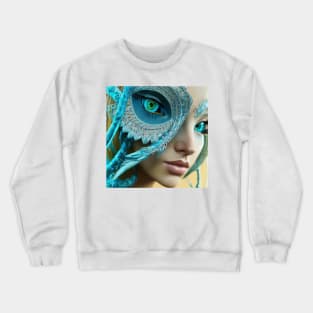 Imaginary Portrait Owl Goddess Crewneck Sweatshirt